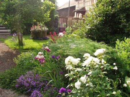 Un jardin  Diebolsheim, en alsace